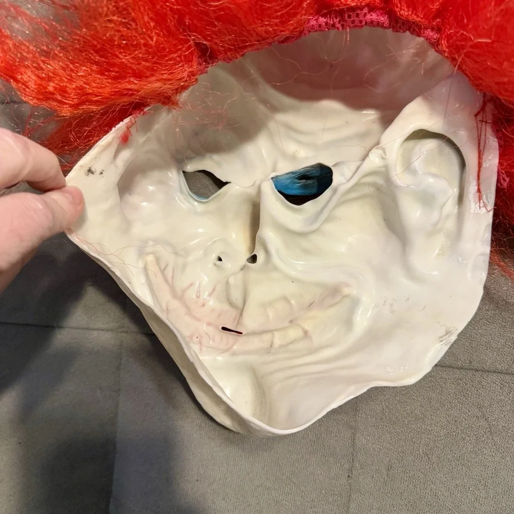 Halloween Clown Mask Lot 4‎ & Pumpkin LED Light Up Mask Costume Prop Mixed Set